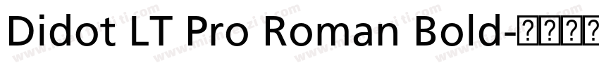Didot LT Pro Roman Bold字体转换